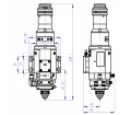 Cabezal láser de fibra de 2 kW para corte de precisión (enfoque manual)