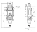 Cabezal de corte láser de fibra de 8 kW