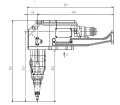 Cabezal láser de fibra 8 kW para biselado (Péndulo simple, ángulo recto, autoenfoque)