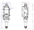 Cabezal de corte láser de fibra biselado de 30 kW
